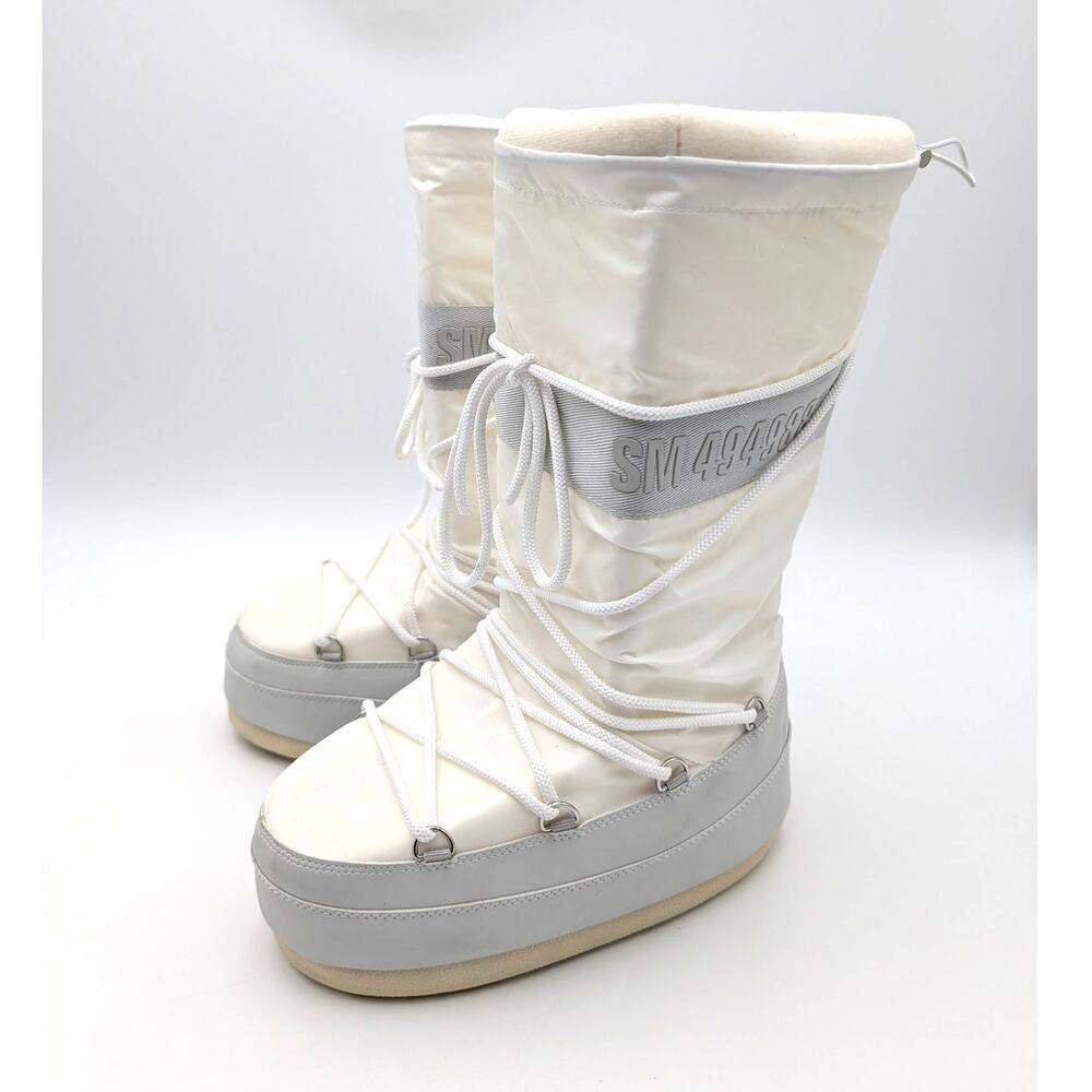 Steve Madden Mav-T Mid-Calf Winter & Snow Boots Womens Cream Small US5–7 EU35–38